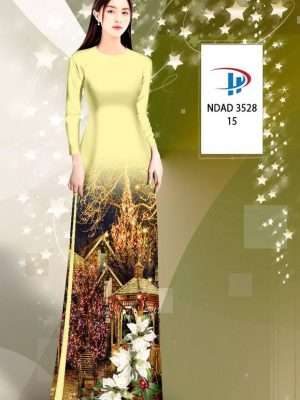 Vải Áo Dài Phong Cảnh Giáng Sinh AD NDAD3528 42